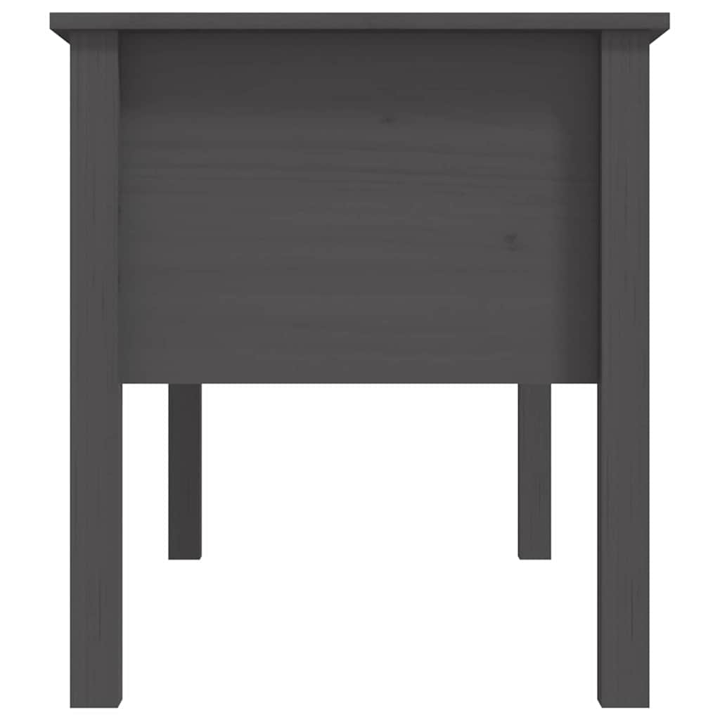vidaXL Coffee Table Grey 102x49x55 cm Solid Wood Pine
