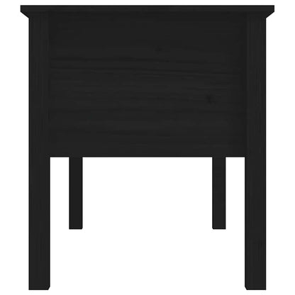 vidaXL Coffee Table Black 102x49x55 cm Solid Wood Pine