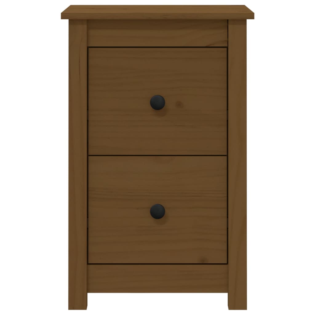 vidaXL Bedside Cabinet Honey Brown 40x35x61.5 cm Solid Wood Pine