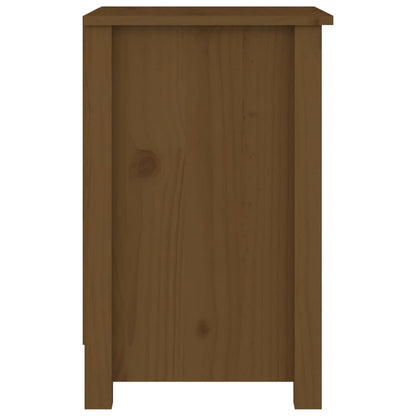 vidaXL Bedside Cabinet Honey Brown 40x35x55 cm Solid Wood Pine