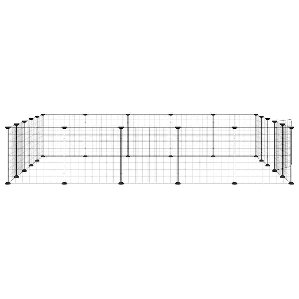 vidaXL Pet Cage | Black | Powder-Coated Steel