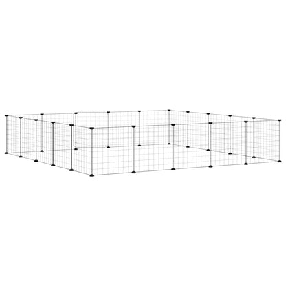 vidaXL Pet Cage | Black | Powder-Coated Steel