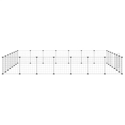 vidaXL Pet Cage | Black | Powder-coated steel | Large |  Durable  | Pet Cage