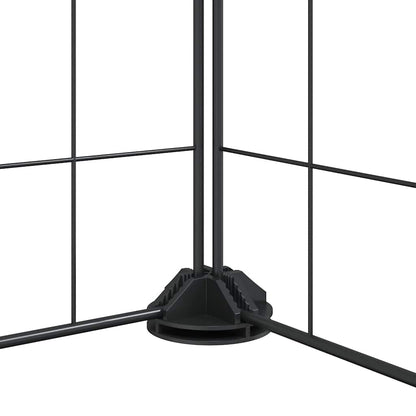vidaXL Pet Cage | Black | Powder-coated steel | Large |  Durable  | Pet Cage