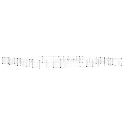 vidaXL Pet Cage | Black | Powder-coated steel | Large | Collapsible | Pet Cage