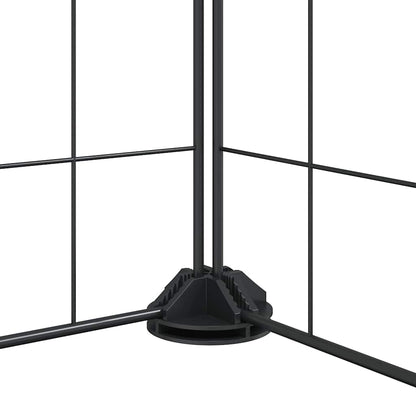 vidaXL Pet Cage | Black | Powder-coated steel | Large | Collapsible | Pet Cage