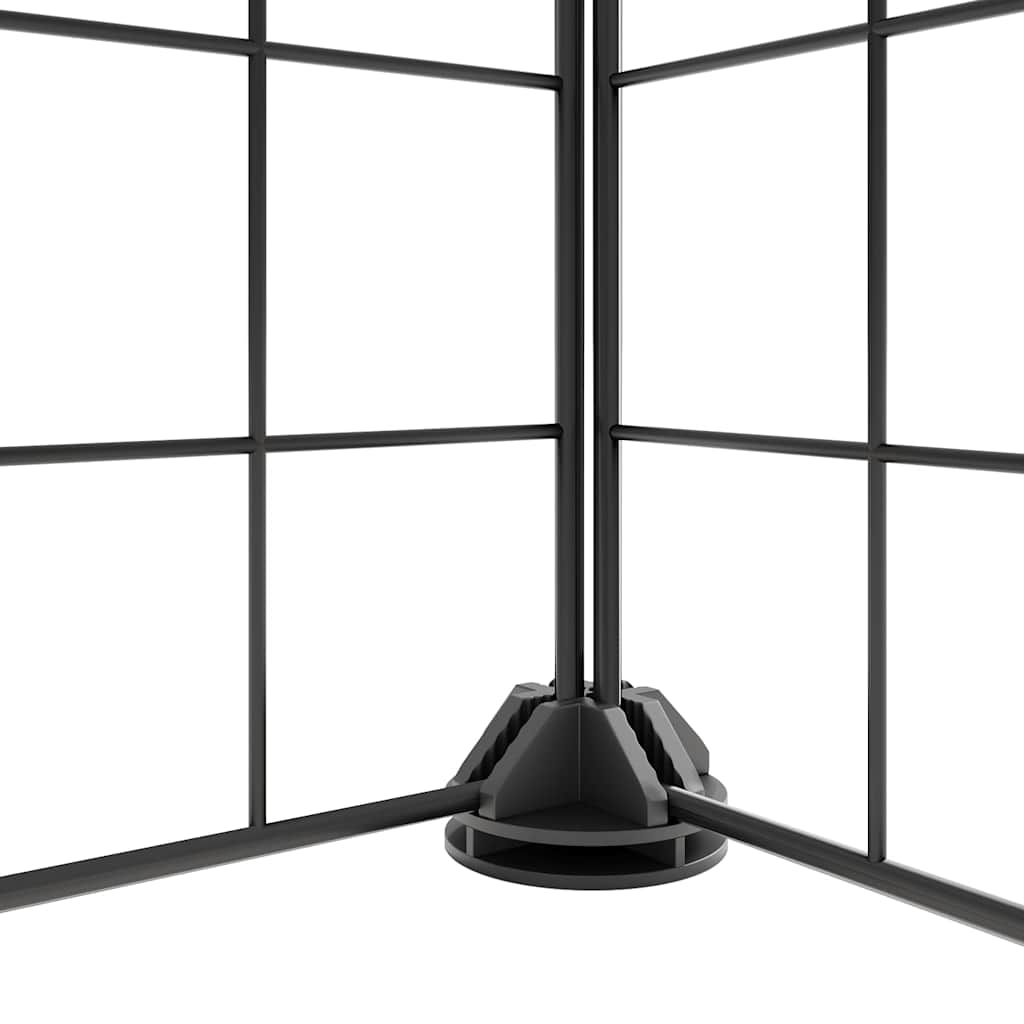 vidaXL Pet Cage | Black | Powder-coated steel | Small Pet Cage | Collapsible