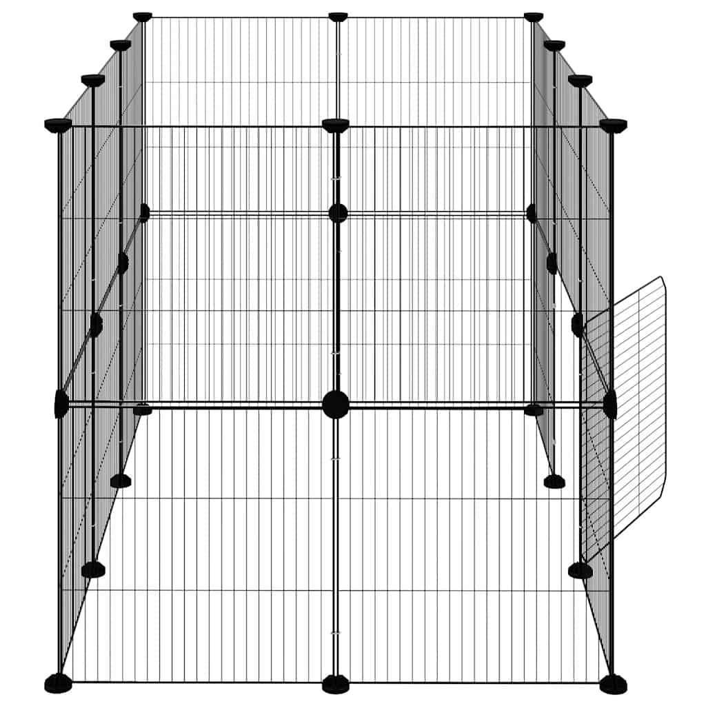 vidaXL Pet Cage | Black | Powder-coated steel