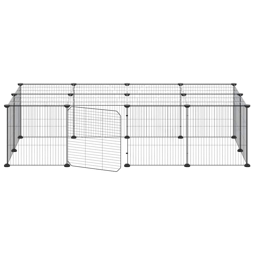 vidaXL Pet Cage | Black | Powder-coated steel | Good for Small to Medium Pets
