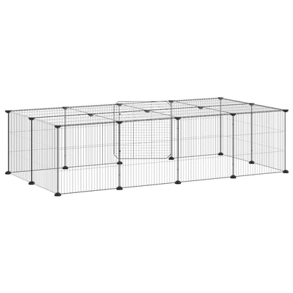 vidaXL Pet Cage | Black | Powder-coated steel | Good for Small to Medium Pets