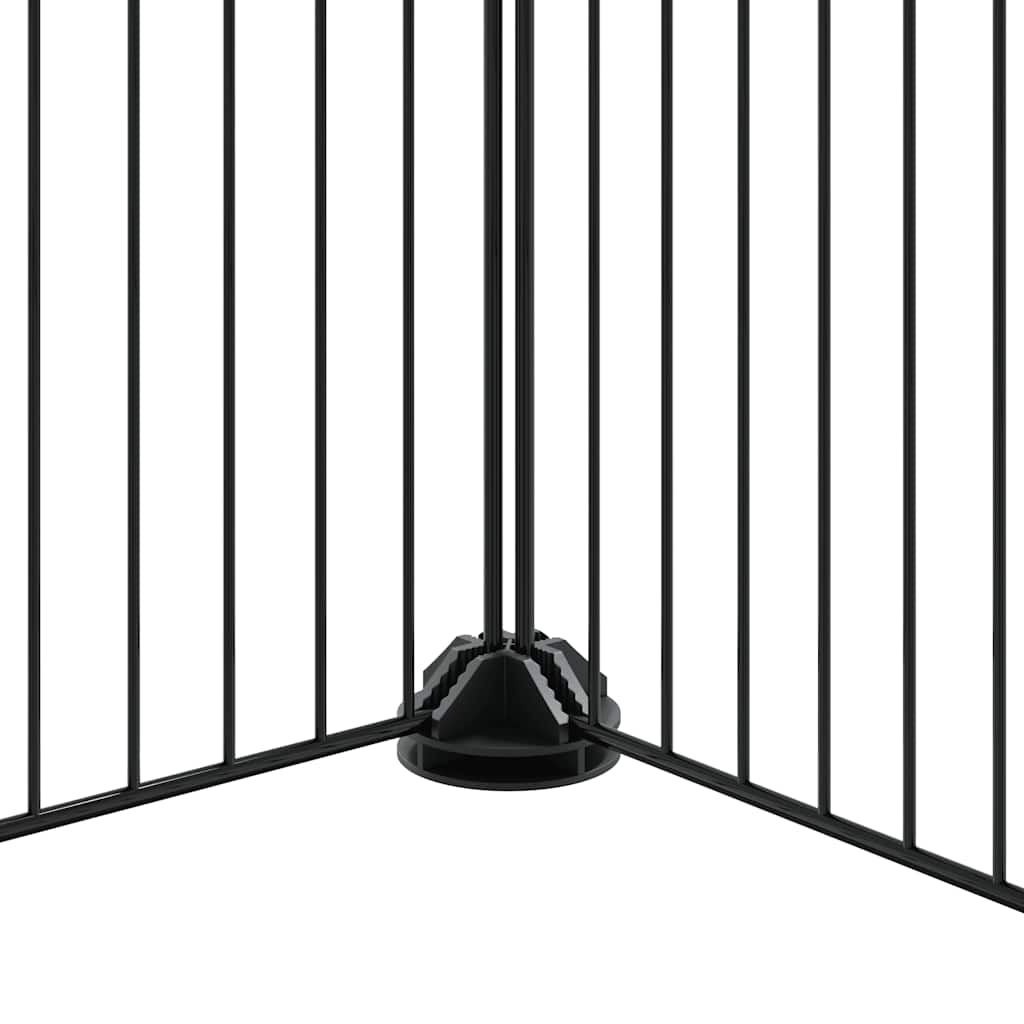 vidaXL Pet Cage | Black | Powder-coated steel | Medium | Expandable | Cage