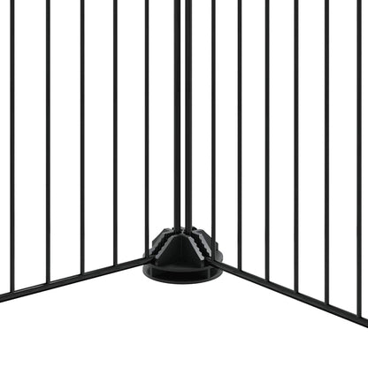 vidaXL Pet Cage | Black | Powder-coated steel | Medium | Expandable | Cage