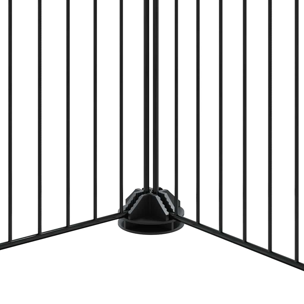 vidaXL Pet Cage | Black | Powder-coated steel | Large | Collapsible | Pet Cage