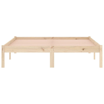 vidaXL Bed Frame without Mattress 137x190 cm Solid Wood Pine  Full