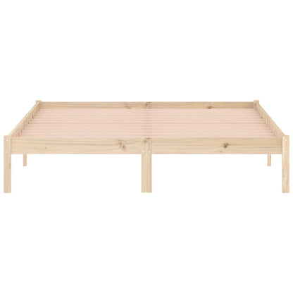 vidaXL Bed Frame without Mattress 152x203 cm Solid Wood Pine Queen