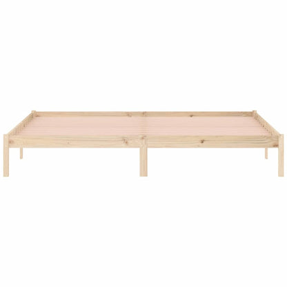 vidaXL Bed Frame without Mattress 193x203 cm Solid Wood Pine King