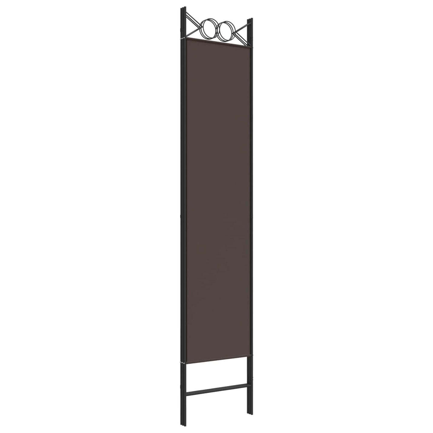 vidaXL 3-Panel Room Divider Brown 120x200 cm Fabric