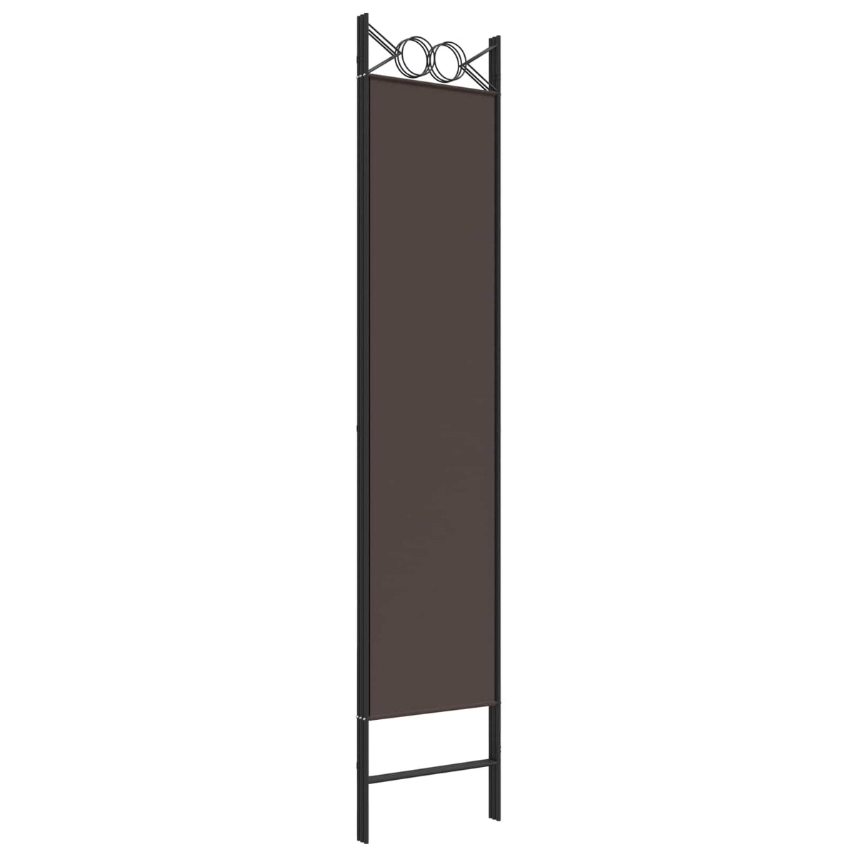 vidaXL 3-Panel Room Divider Brown 120x200 cm Fabric