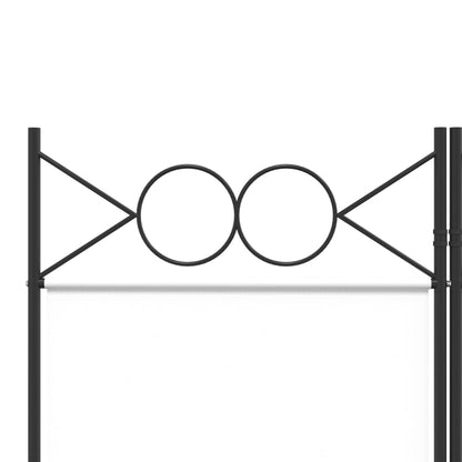 vidaXL 5-Panel Room Divider White 200x200 cm Fabric