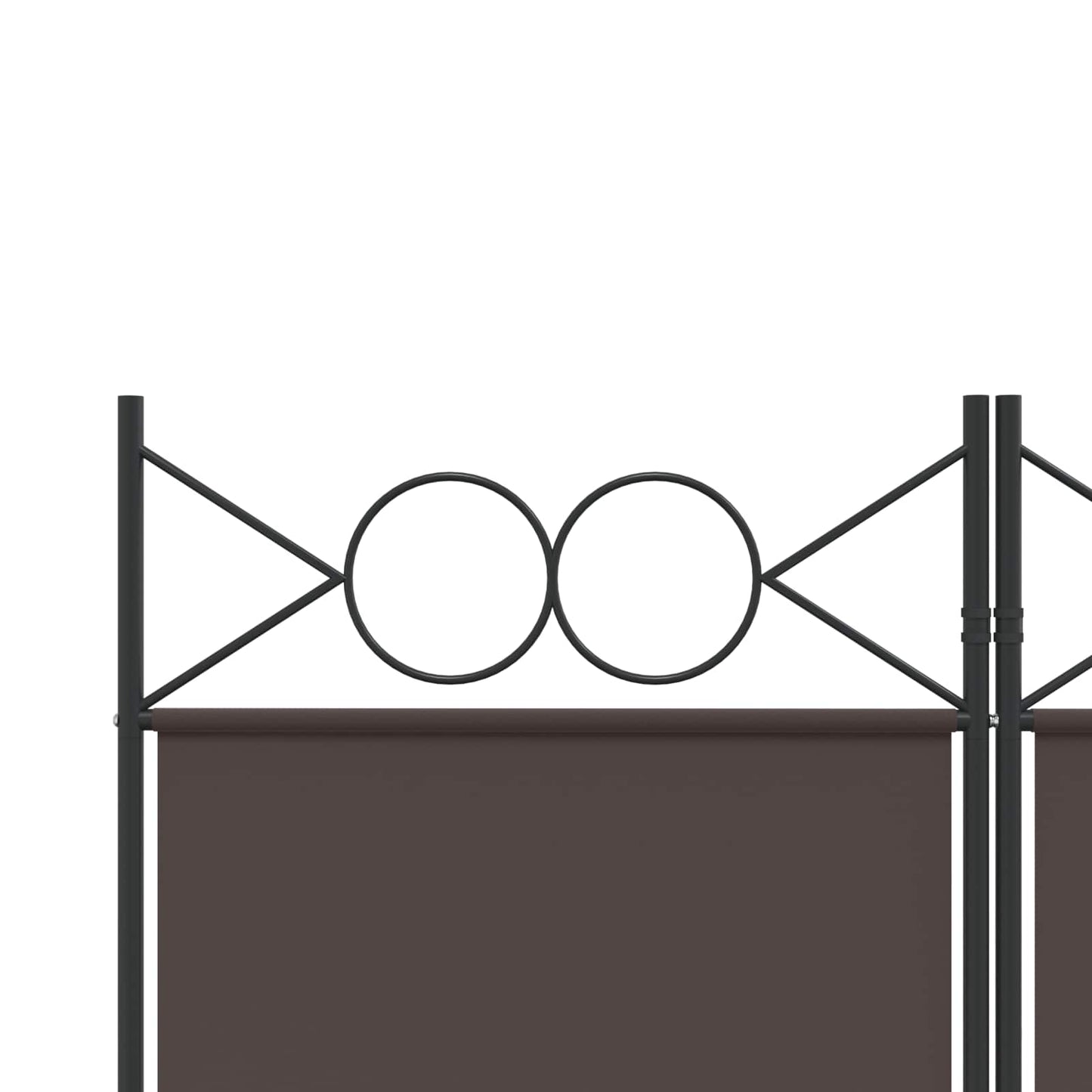 vidaXL 5-Panel Room Divider Brown 200x200 cm Fabric