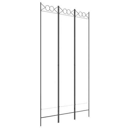 vidaXL 3-Panel Room Divider White 120x220 cm Fabric