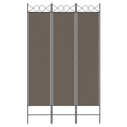 vidaXL 3-Panel Room Divider Anthracite 120x220 cm Fabric