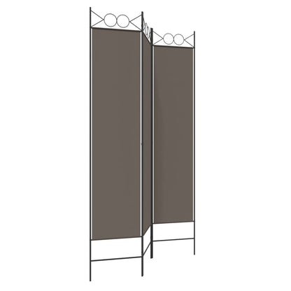 vidaXL 3-Panel Room Divider Anthracite 120x220 cm Fabric