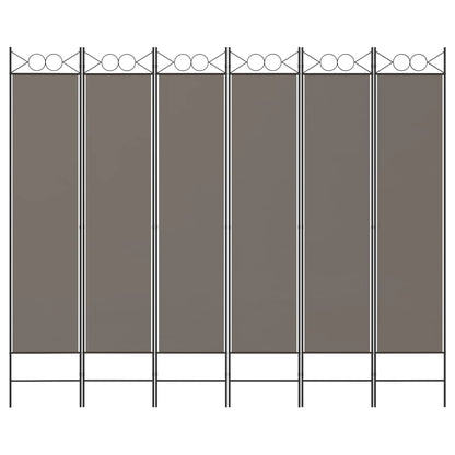 vidaXL 6-Panel Room Divider Anthracite 240x220 cm Fabric