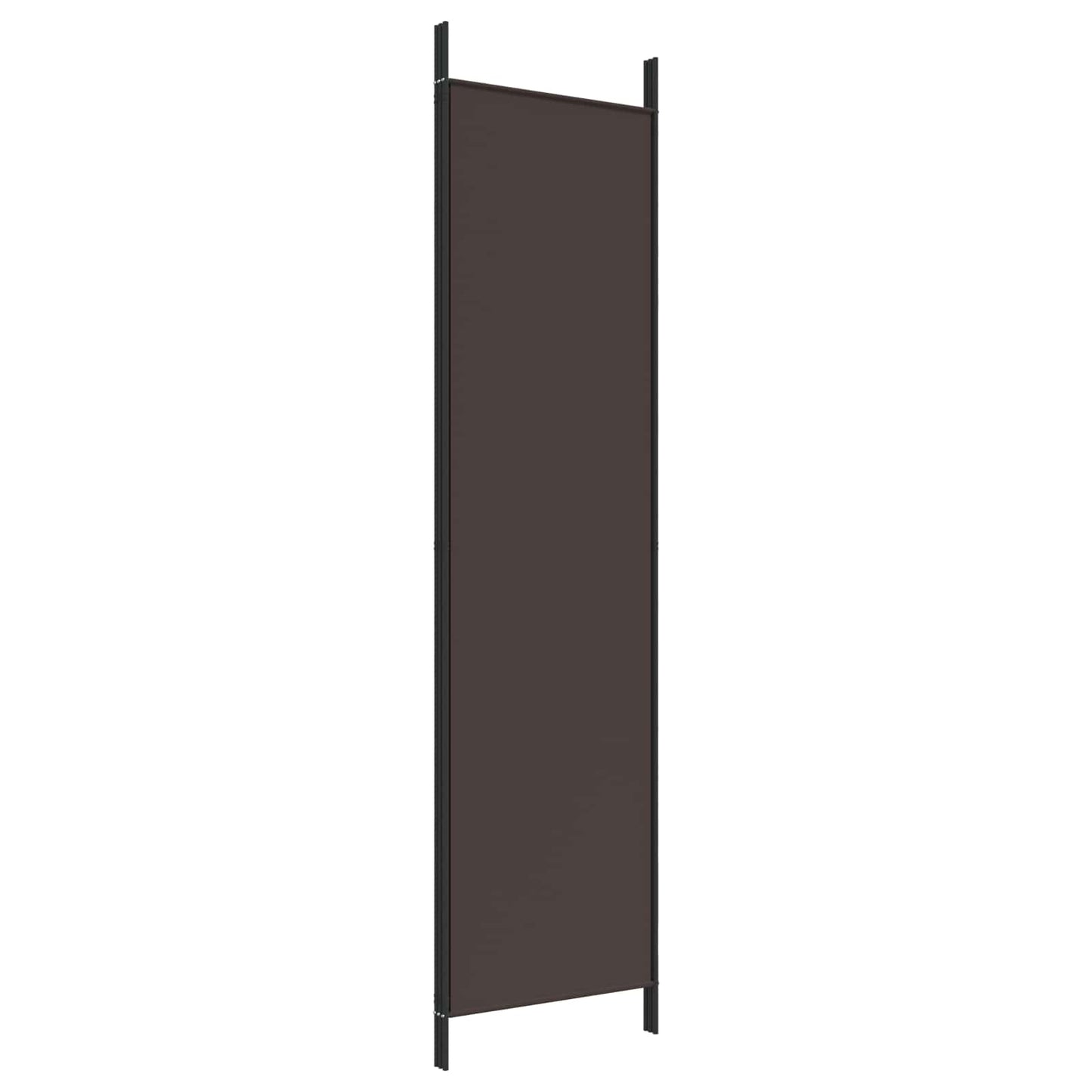 vidaXL 3-Panel Room Divider Brown 150x200 cm Fabric