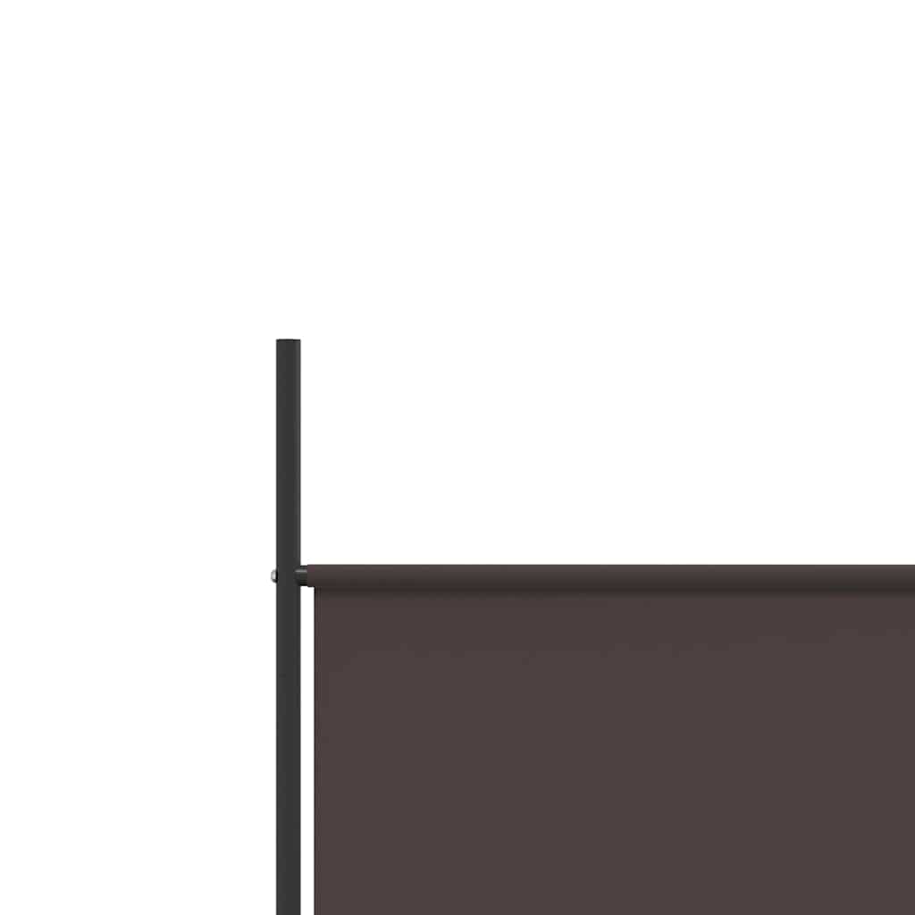 vidaXL 4-Panel Room Divider Brown 200x200 cm Fabric
