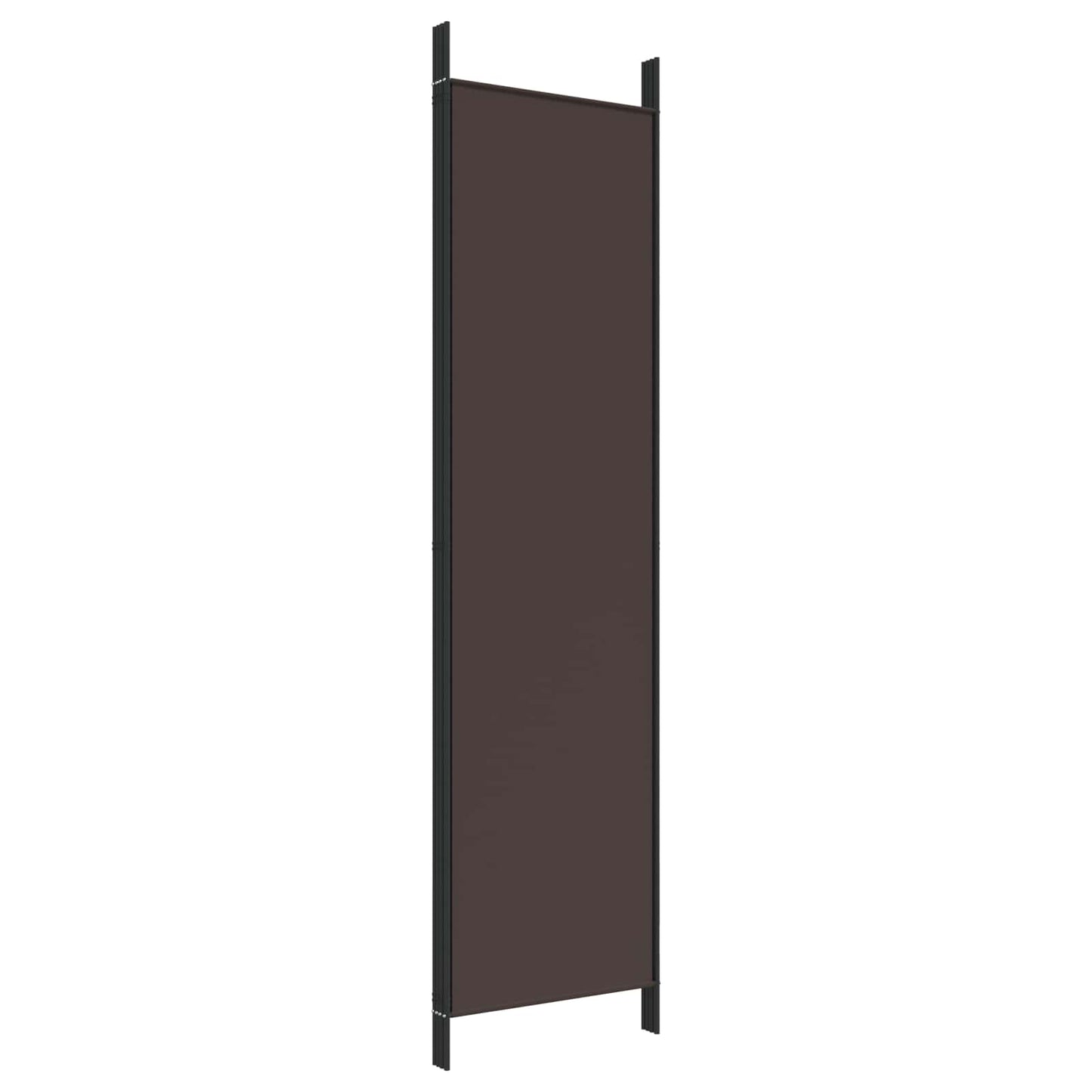 vidaXL 4-Panel Room Divider Brown 200x200 cm Fabric