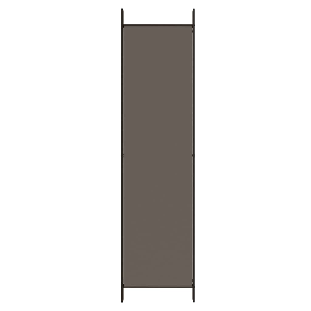 vidaXL 4-Panel Room Divider Anthracite 200x200 cm Fabric
