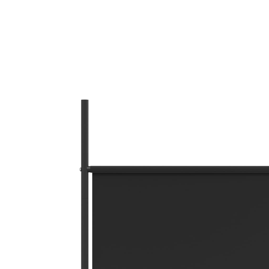 vidaXL 4-Panel Room Divider Black 200x200 cm Fabric