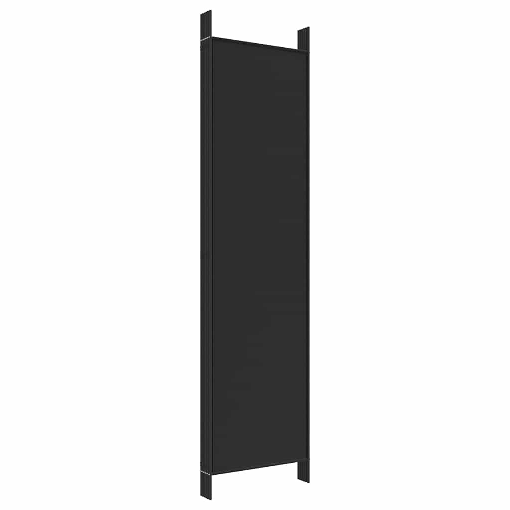 vidaXL 6-Panel Room Divider Black 300x200 cm Fabric