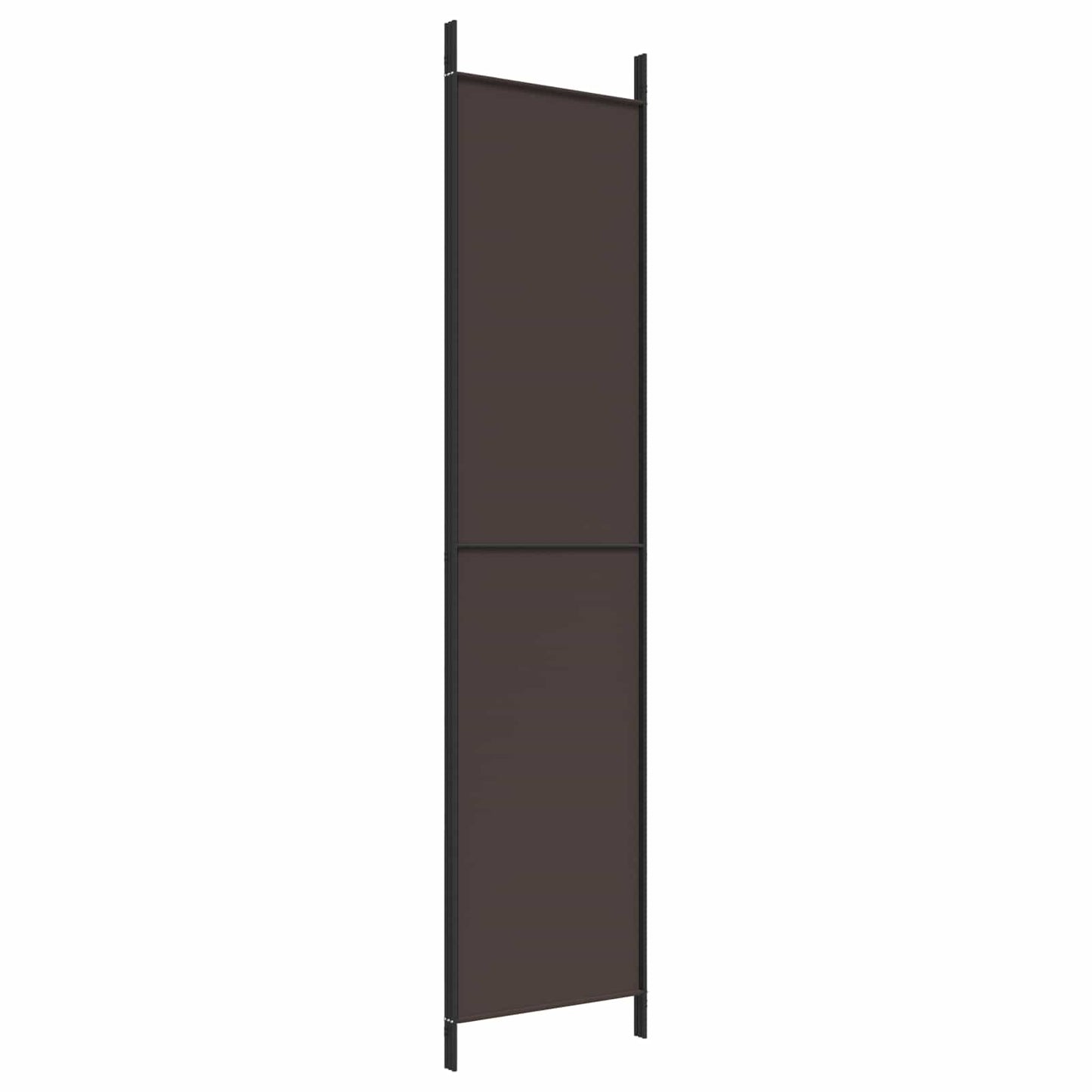vidaXL 3-Panel Room Divider Brown 150x220 cm Fabric