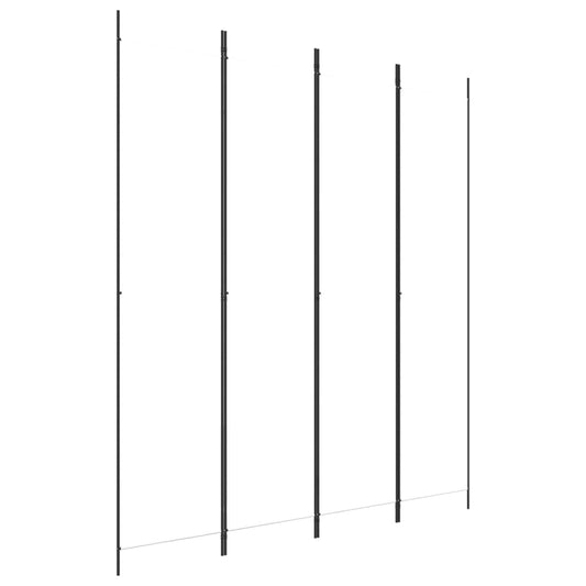 vidaXL 4-Panel Room Divider White 200x220 cm Fabric