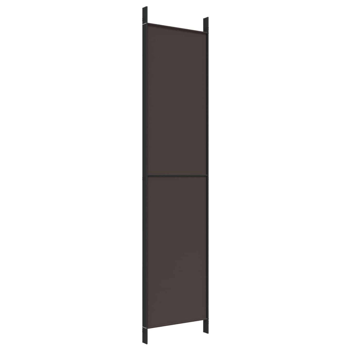 vidaXL 4-Panel Room Divider Brown 200x220 cm Fabric