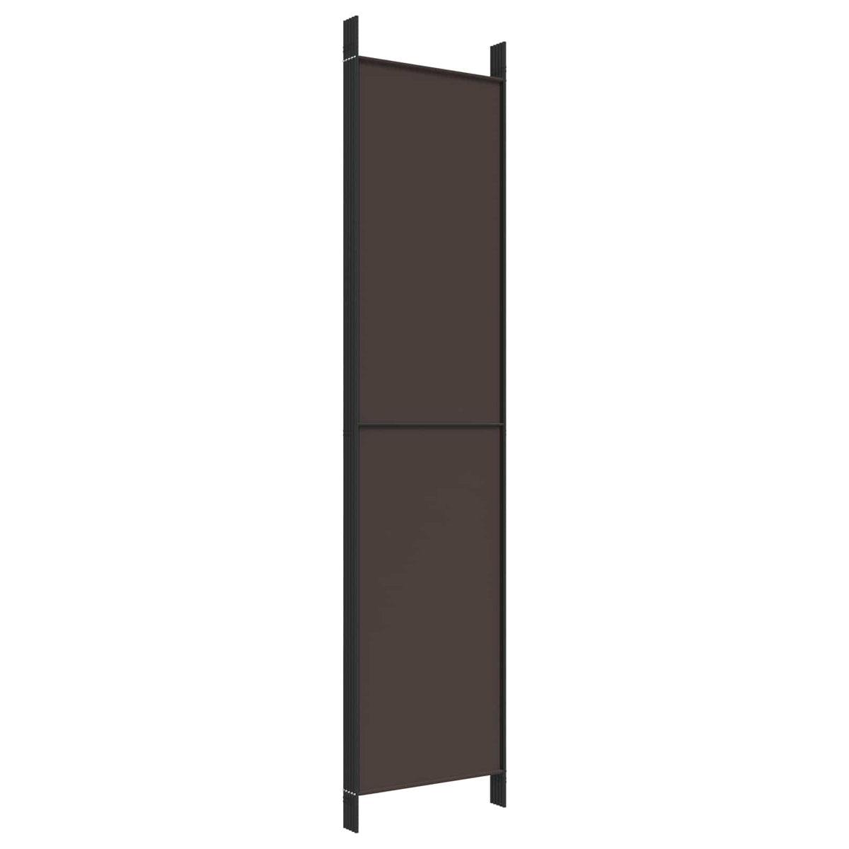 vidaXL 5-Panel Room Divider Brown 250x220 cm Fabric