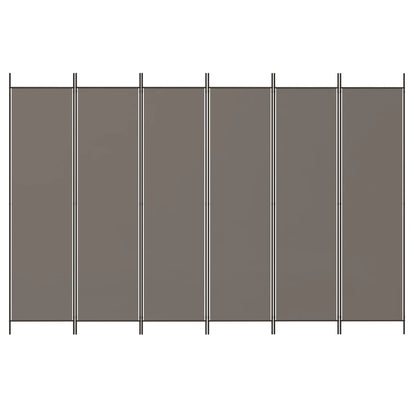 vidaXL 6-Panel Room Divider Anthracite 300x220 cm Fabric
