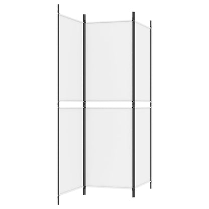 vidaXL 3-Panel Room Divider White 150x180 cm Fabric