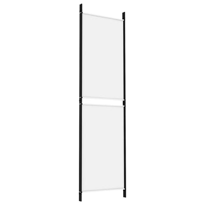 vidaXL 3-Panel Room Divider White 150x180 cm Fabric