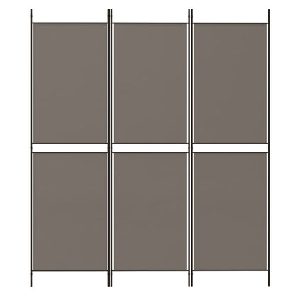 vidaXL 3-Panel Room Divider Anthracite 150x180 cm Fabric