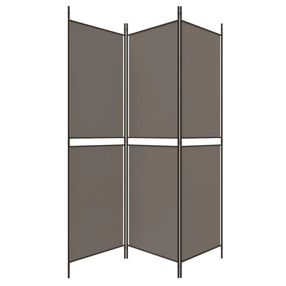 vidaXL 3-Panel Room Divider Anthracite 150x180 cm Fabric