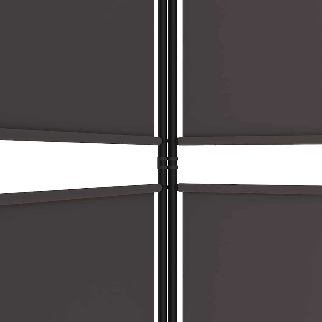 vidaXL 5-Panel Room Divider Brown 250x180 cm Fabric