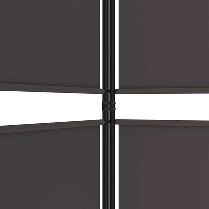 vidaXL 5-Panel Room Divider Brown 250x180 cm Fabric