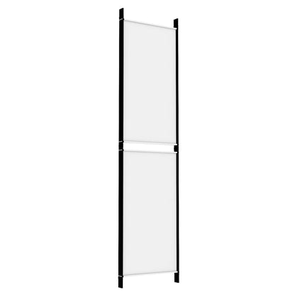 vidaXL 4-Panel Room Divider White 200x200 cm Fabric