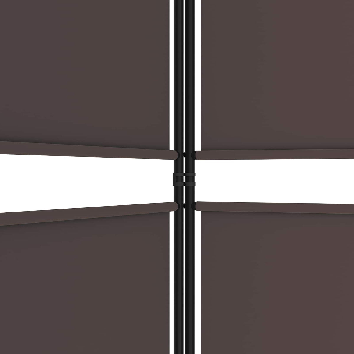 vidaXL 4-Panel Room Divider Brown 200x200 cm Fabric