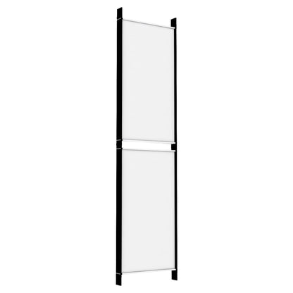 vidaXL 5-Panel Room Divider White 250x200 cm Fabric