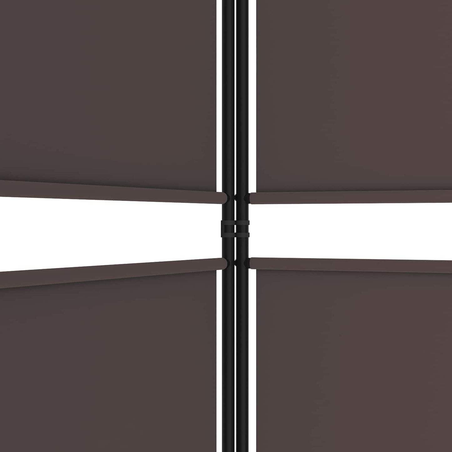 vidaXL 3-Panel Room Divider Brown 150x220 cm Fabric