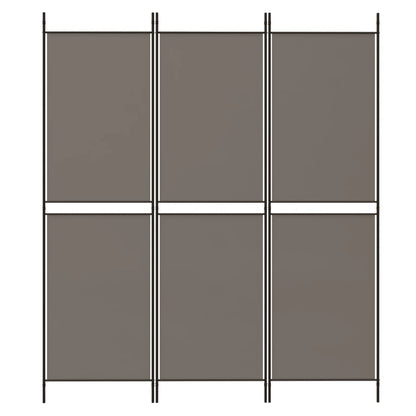 vidaXL 3-Panel Room Divider Anthracite 150x220 cm Fabric